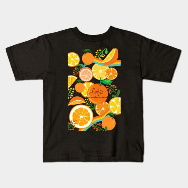 Hello Sunshine Kids T-Shirt by leBoosh-Designs